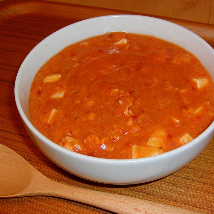 食べる豆腐トマトスープ